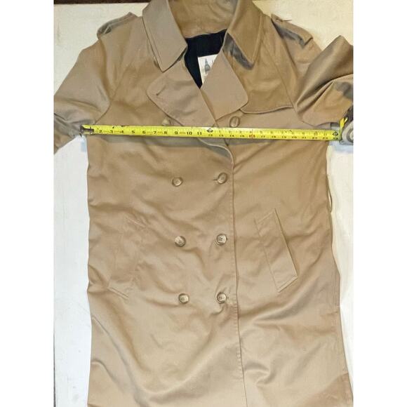 VTG London Fog Trench Coat Women’s 18 R (Fits L/XL 14-16) Classic Tan Long Coat - Picture 4 of 12